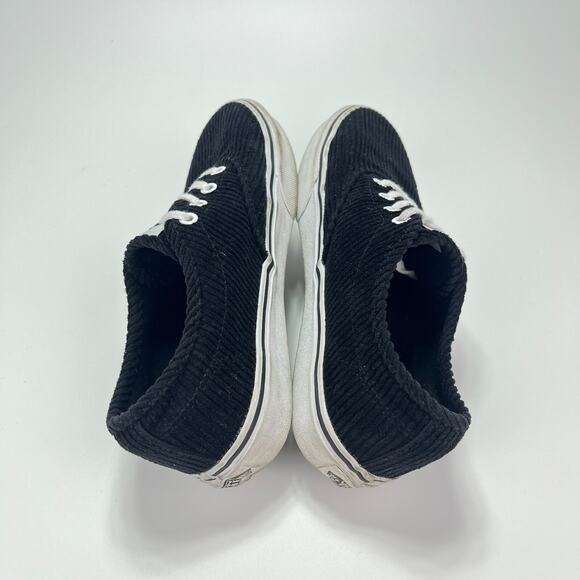 Vans Off The Wall Black Corduroy Athletic Skate Shoes Sneakers Women's Size 7.5 - Picture 5 of 10